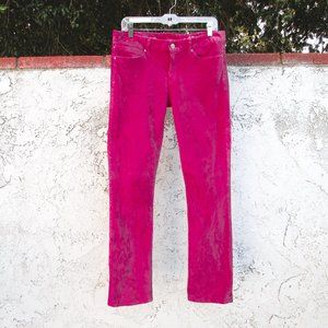 GAP 1969 fuschia REAL STRAIGHT corduroy jeans 10